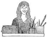 Caricatura de Maria Wernicke